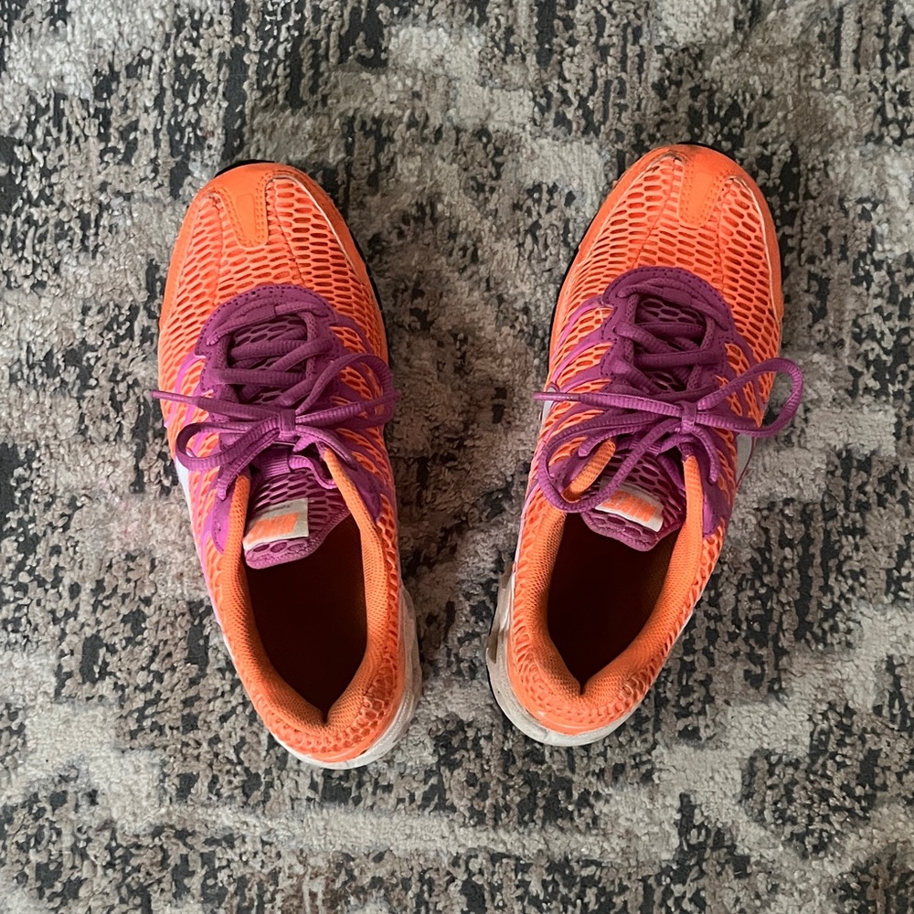 Nike Women's Vibrant Orange and Purple Athletic Shoes